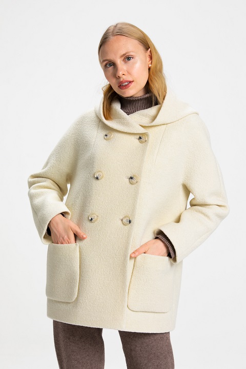 Молочная курточка О-984 - короткое, цвет белый,красный,бежевый,фуксия